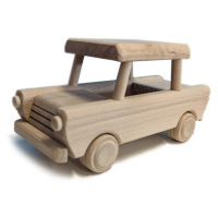 Gaboni 92245 Dřevěné auto Trabant, 24 x 9 x 11 cm