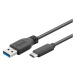 PremiumCord Kabel USB 3.1 konektor C/male - USB 3.0 A/male, černý, 2m - ku31ca2bk