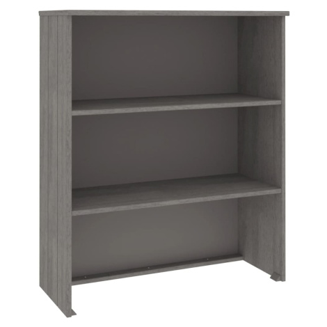 vidaXL Nástavec na komodu HAMAR světle šedý 85 x 35 x 100 cm borovice