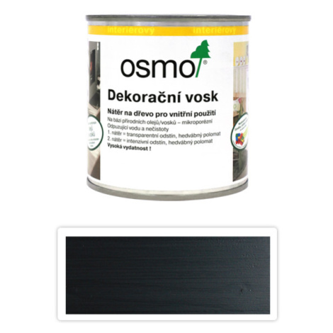 OSMO Dekorační vosk intenzivní odstíny 0.375 l Černý 3169