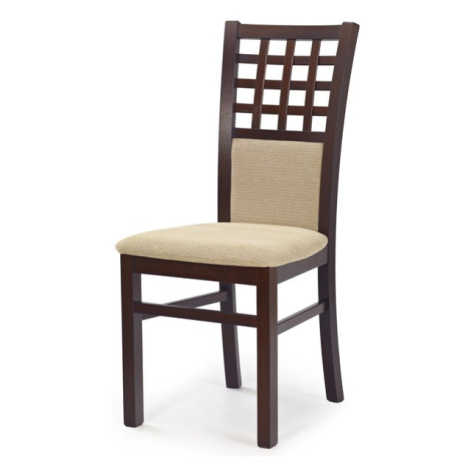 Jídelní židle GIRORD 3 ořech tmavý/béžová