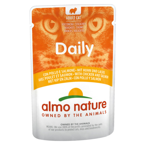 Almo Nature Daily Menu Pouch 12 x 70 g – výhodné balení - Mix 1 (3 druhy) Almo Nature Holistic