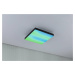 PAULMANN LED Panel Velora Rainbow dynamicRGBW hranaté 295x295mm 1420lm RGBW černá