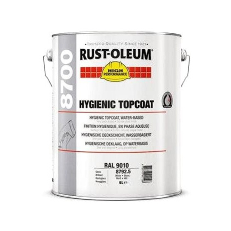 Rust-Oleum Protiplísňová vodouředitelná vrchní lesklá barva na stěny a stropy, 5 l, bílá