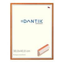 DANTIK rámeček 30 × 40, EVOQUE oranžový plexi čiré