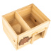 Blumfeldt Domeček pro ježka, krmítko, přezimování, 2 komory, jedlové dřevo, neošetřený