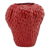 Váza keramická jahoda červená 26cm