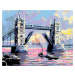 Malování podle čísel - TOWER BRIDGE LONDÝN Rozměr: 40x50 cm, Rámování: vypnuté plátno na rám