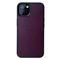 Lemory iPhone 13 kožený kryt purpurová