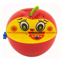 Pokladnička červené jablko s červíkem na klíček