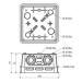 Elektroinstalační krabice KOPOS KO 125E KA rozvodná s víčkem