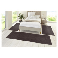 Hanse Home Collection koberce Kobercová sada Pure 102661 Anthrazit - 3 díly: 70x140 (2x), 70x240