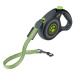 zoofari® Samonavíjecí vodítko s LED svítidlem (zelená/žlutá, velká)