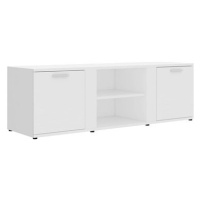TV stolek bílý 120x34x37 cm dřevotříska