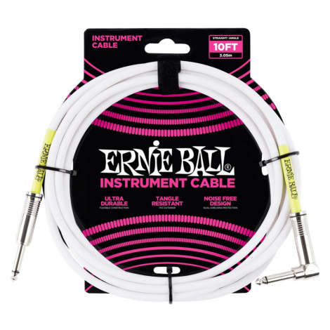 Ernie Ball 10' Classic Cable White