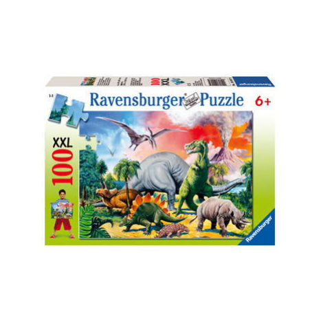 Ravensburger puzzle Mezi dinosaury 100 dílků