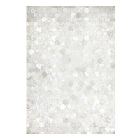 Kusový koberec Spark 210 šedá / stříbrná 80 x 150 cm