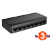 Tenda SG108M - 8x Gigabit Desktop Ethernet Mini Switch, rychlosti 10/100/1000 Mb/s, 16Gb/s