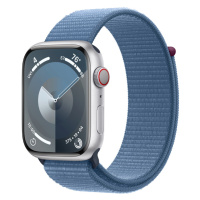 Apple Watch S9 Cellular 45 mm sport loop smart hodinky Silver/Winter Blue