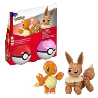 Mattel mega construx pokémon charmander & eevee 40 dílků, hjcr81