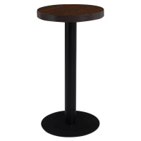 vidaXL Bistro stolek tmavě hnědý 40 cm MDF