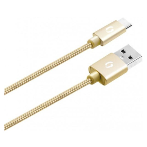 ALIGATOR PREMIUM Datový kabel 2A, USB-C zlatý