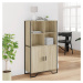 vidaXL Highboard dub sonoma 79,5 x 35,5 x 137,5 cm kompozitní dřevo