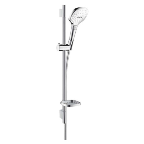 HANSGROHE Raindance Select E Sprchová souprava 120, 3 proudy, EcoSmart 9 l/min, bílá/chrom 26622