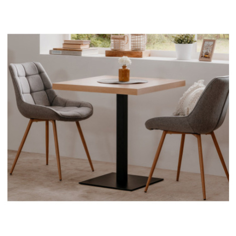Jídelní stůl Quadrato 70x70 cm, dub artisan/černý Asko