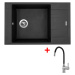 Sinks VARIO 780 Metalblack + Flexia VARIO 780 Metalblack + Flexia