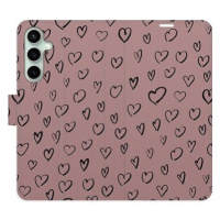 iSaprio Flip pouzdro Heart Dark 02 pro Samsung Galaxy S23 FE