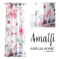 Závěs AmeliaHome Amalfi cm bílo-růžový