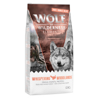 2 x 12 kg Wolf of Wilderness granule (Single Protein) s masem z volného chovu - Whispering Woodl