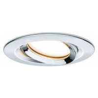 PAULMANN Vestavné svítidlo LED Nova Plus kruhové 1x6,8W chrom výklopné stmívatelné 936.83 P 9368