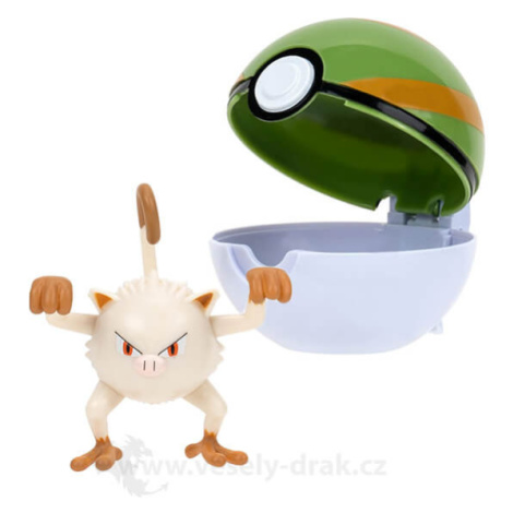 Pokémon Clip and Go Nest Ball - figurka Mankey Orbico