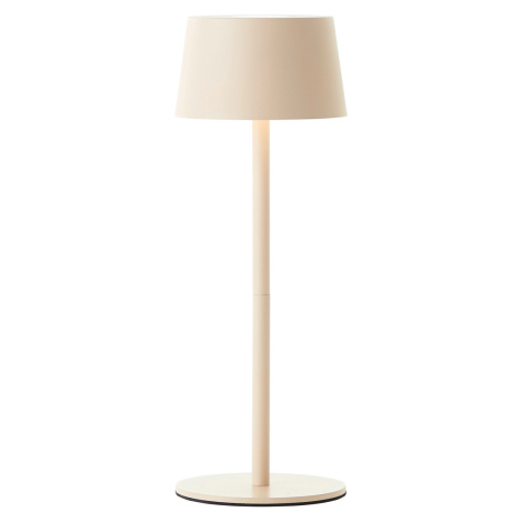 Brilliant Dobíjecí stolní lampa Jona 2 W, 170 lm, 3000 K, béžová pr. 9 x 25 cm