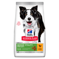 Hill's Science Plan Canine Mature Adult Senior Vitality 7+ Medium Chicken - výhodné balení 2 x 1