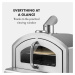 Klarstein Pizzaiolo Neo, plynová pec na pizzu, včetně kamene na pizzu, teploměr, nerezová ocel