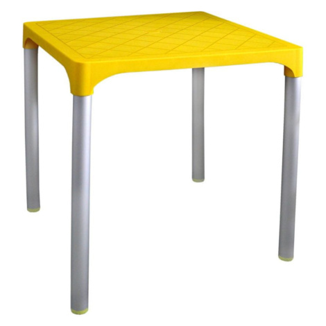 MEGA PLAST MP1351 VIVA stůl, polyratan žlutá MEGAPLAST