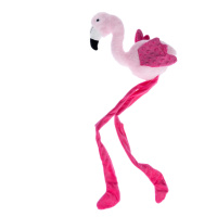 TIAKI hračka pro psy Lisa long-legs Flamingo - D 88 × Š 18 cm