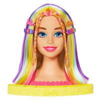 Stylingová hlava Barbie Neon Rainbow Blond vlasy