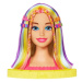 Stylingová hlava Barbie Neon Rainbow Blond vlasy