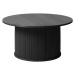 Furniria Designový konferenční stolek Vasiliy 90 cm černý dub