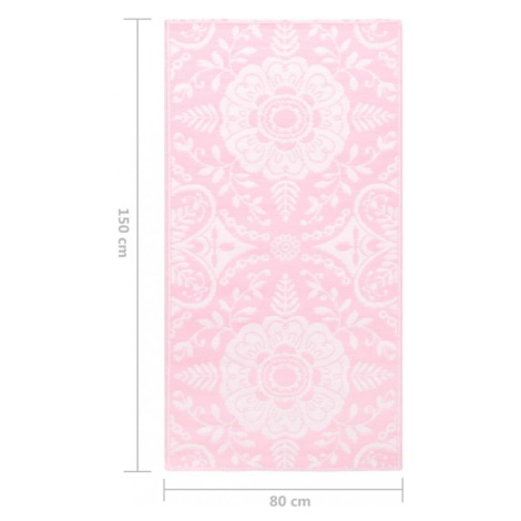 Venkovní koberec růžová PP Dekorhome 190x290 cm vidaXL