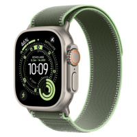 Apple Watch 49/46/45/44mm zelený/neonový Trailový tah S/M přírodní titan