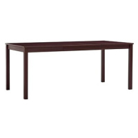Jídelní stůl tmavě hnědý 180x90x73 cm borové dřevo