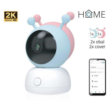 iGET HOME Camera CS2 Baby - WiFi 2K IP kamera a chůvička, noční vidění, audio, 2x obal, teplota
