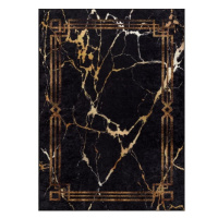 Dywany Łuszczów Kusový koberec Miro 51333.801 Marble black / gold - 120x170 cm