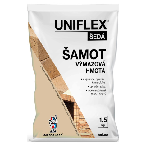 Uniflex Šamotová výmazová hmota šedá 1,5 kg