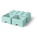 Smartlife LEGO úložný box 8 s šuplíky - aqua